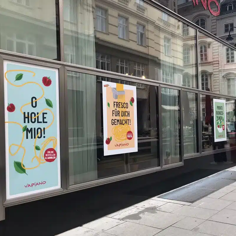 Shopfolierung Vapiano